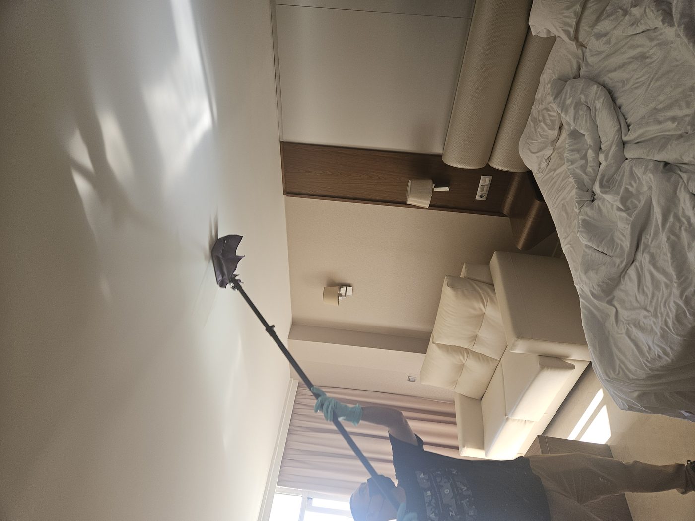 Recuperación de habitación de hotel tras incendio